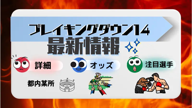 ブレイキングダウン12の最新情報とオッズ【ビーベット】